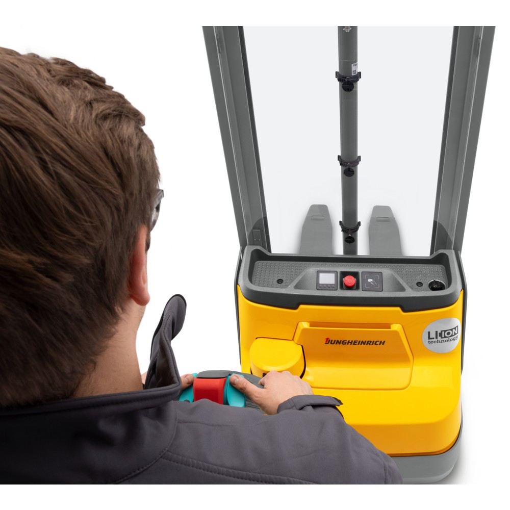 Produktabbildung Nr. 2: Jungheinrich Elektro-Hochhubwagen EJC 110i DZ, Dreifach-Teleskop-Hubgerüst, Hubhöhe 4.180 mm, Tragfähigkeit 1.000 kg, Proportionalhydraulik