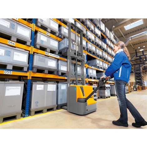 Jungheinrich Elektro-Hochhubwagen EJC 112/ZT - Zweifach-Teleskop-Hubgerüst, Lithium-Ionen