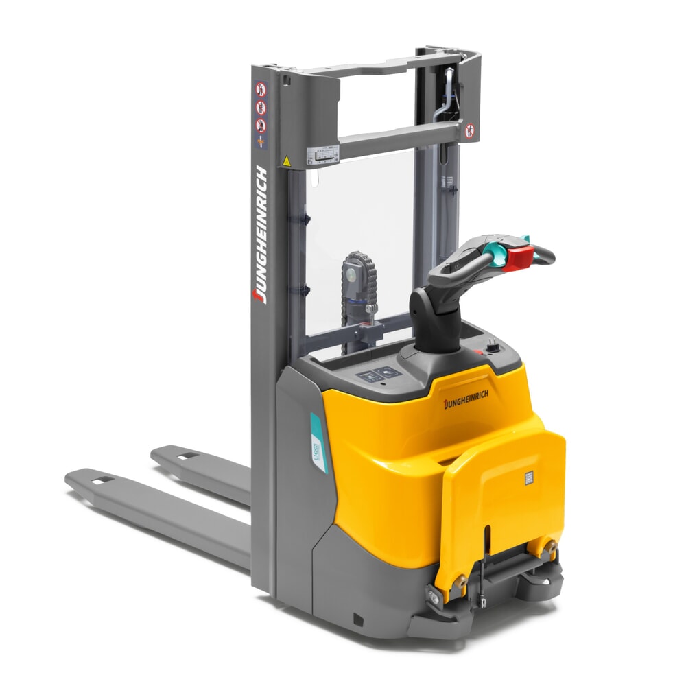 Produktabbildung Nr. 6: Jungheinrich Elektro-Hochhubwagen ERC 112i DZ mit Standplattform, Dreifach-Teleskop-Hubgerüst, Hubhöhe 4.300 mm, Tragfähigkeit 1.200 kg, Proportionalhydraulik, CH