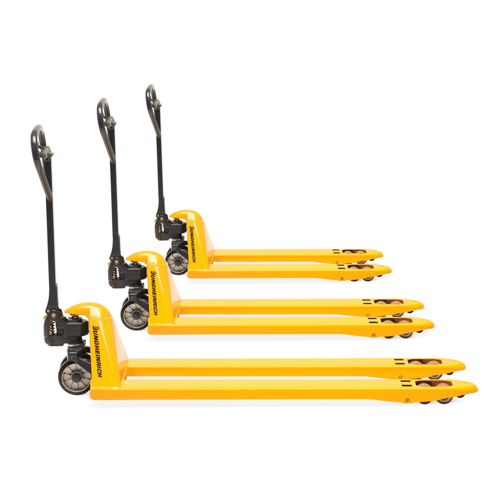 Produktabbildung Nr. 1: Jungheinrich Handhubwagen AM 22, Tragfähigkeit 1.200 kg, Gabellänge 1.900 mm, Vollgummi/Polyurethan, Tandemrollen