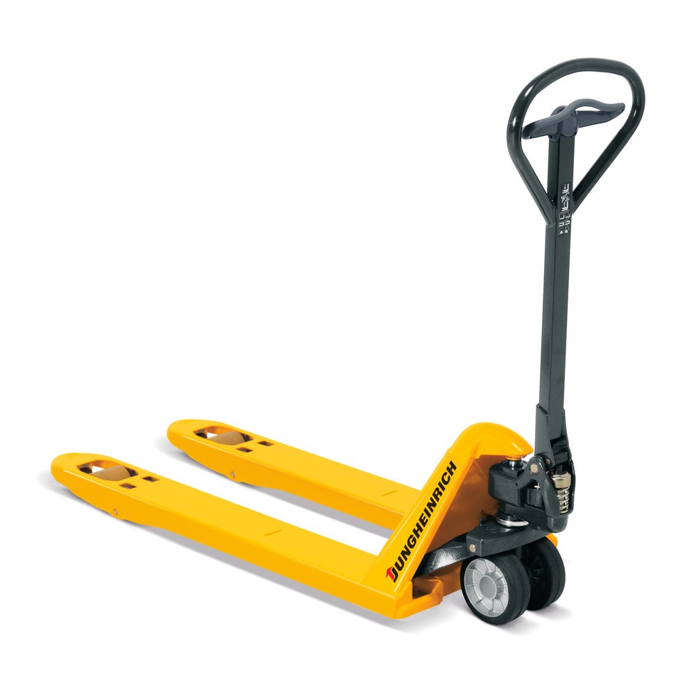 Produktabbildung Nr. 1: Jungheinrich Handhubwagen AM 22, Tragfähigkeit 2.200 kg, Sonder-Gabeltragbreite 680 mm, Gabellänge 950 mm, Vollgummi/Polyurethan, Tandemrollen