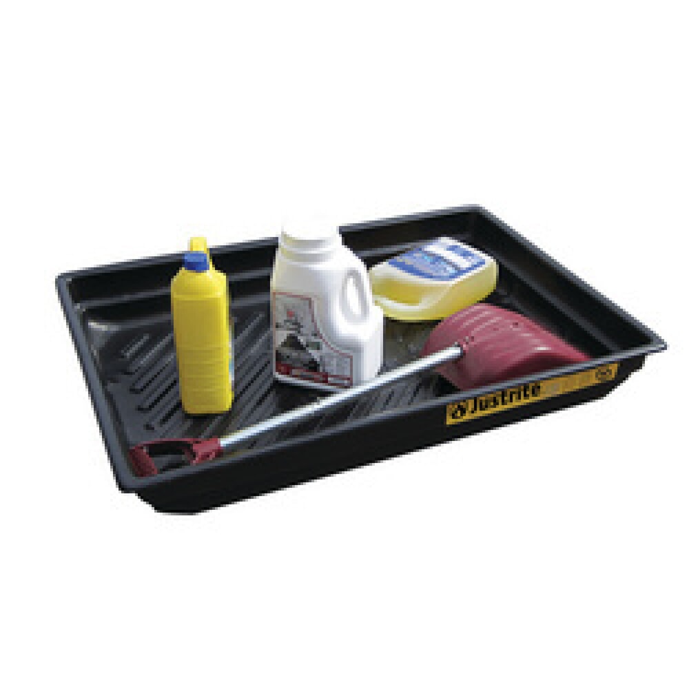 Produktabbildung Nr. 3: Justrite® Mini-Auffangwanne aus PE, rutschfester Rippenboden, Innenmasse 121 x 58 cm, Kapazität 75 l