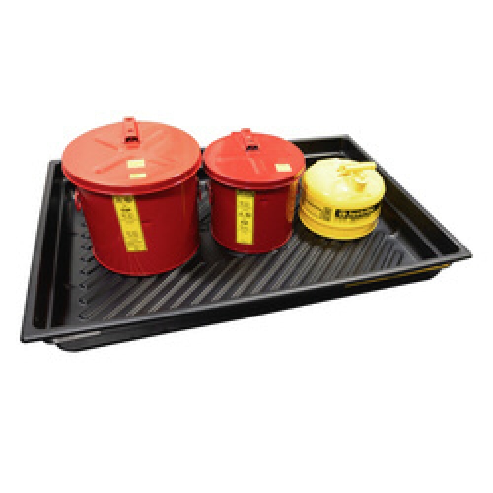 Produktabbildung Nr. 3: Justrite® Mini-Auffangwanne aus PE, rutschfester Rippenboden, Innenmasse 119 x 83 mm, Kapazität 109 l