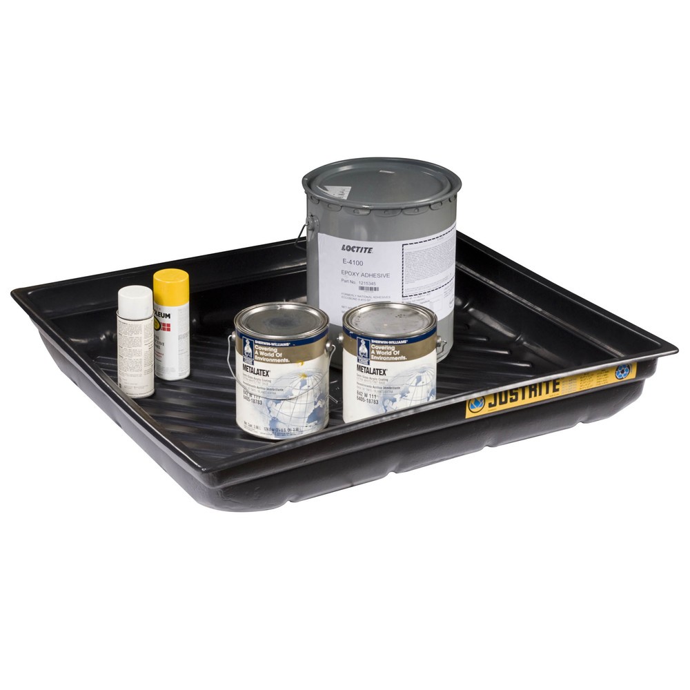 Produktabbildung Nr. 2: Justrite® Mini-Auffangwanne aus PE, rutschfester Rippenboden, Innenmasse 96 x 86 cm, Kapazität 87 l