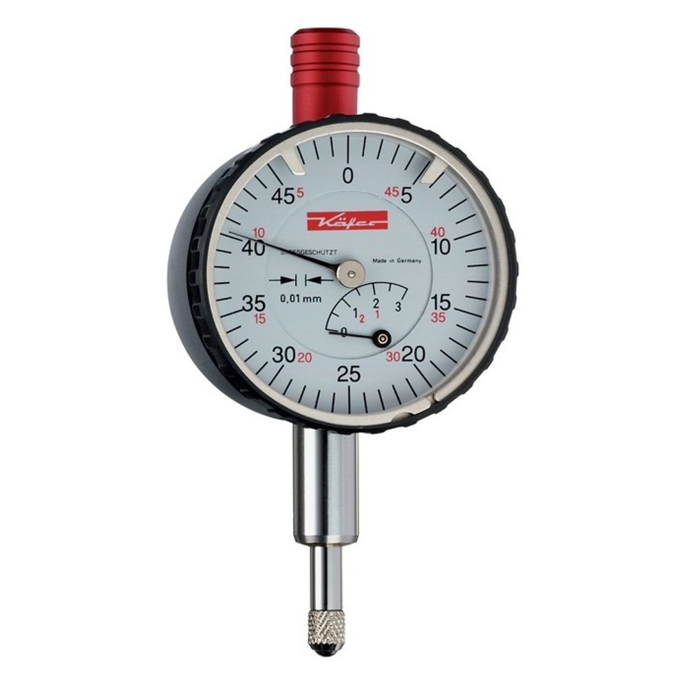 Produktabbildung: KÄFER Kleinmessuhr KM 4T, ohne Stossschutz, 3 mm Ablesung 0,01 mm
