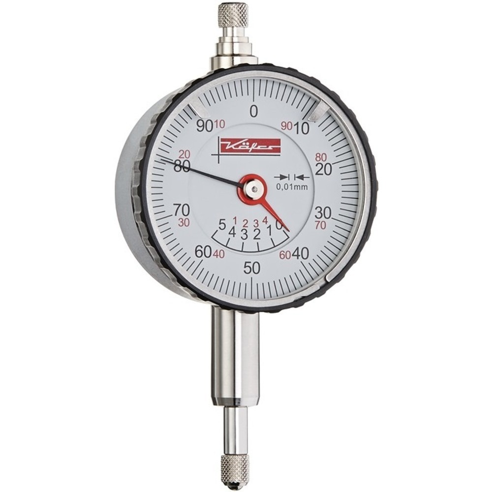 Produktabbildung: KÄFER Kleinmessuhr KMU 4/5 TK-100, 5 mm Ablesung 0,01 mm