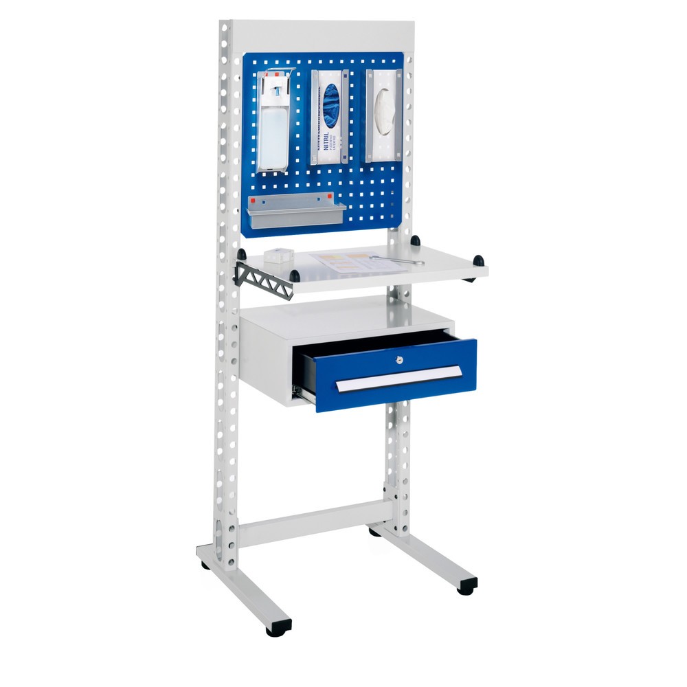 Produktabbildung: Kappes ErgoPlus® Hygienestation, Steharbeitsplatz, mit Füssen, HxBxT 1.770 x 670 x 400 mm, Modell 1