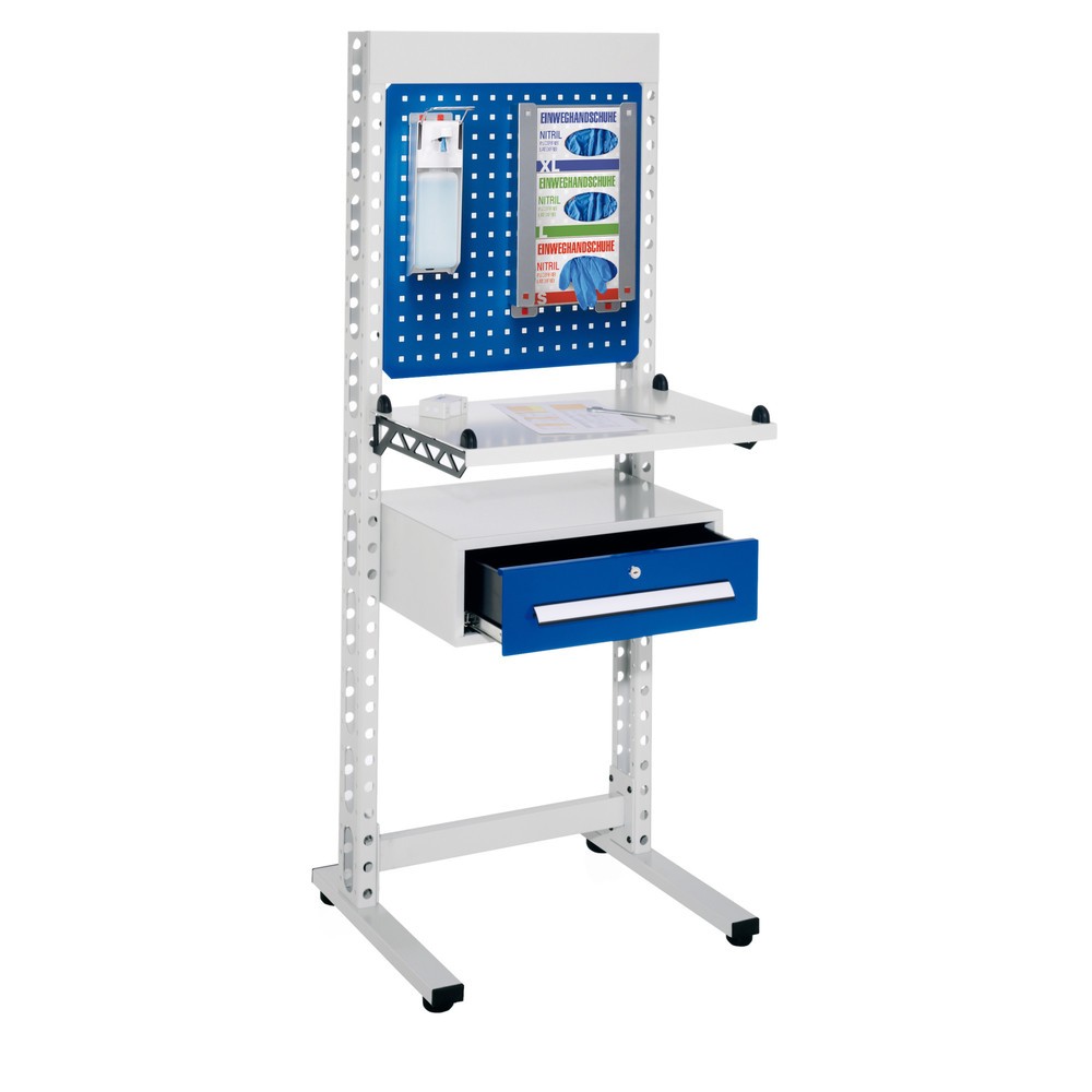 Produktabbildung: Kappes ErgoPlus® Hygienestation, Steharbeitsplatz, mit Füssen, HxBxT 1.770 x 670 x 400 mm, Modell 3