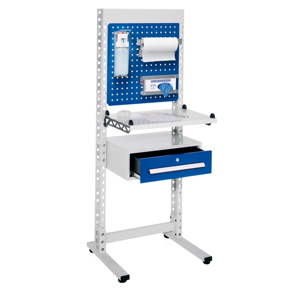 Produktabbildung: Kappes ErgoPlus® Hygienestation, Steharbeitsplatz, mit Füssen, HxBxT 1.770 x 670 x 400 mm, Modell 2