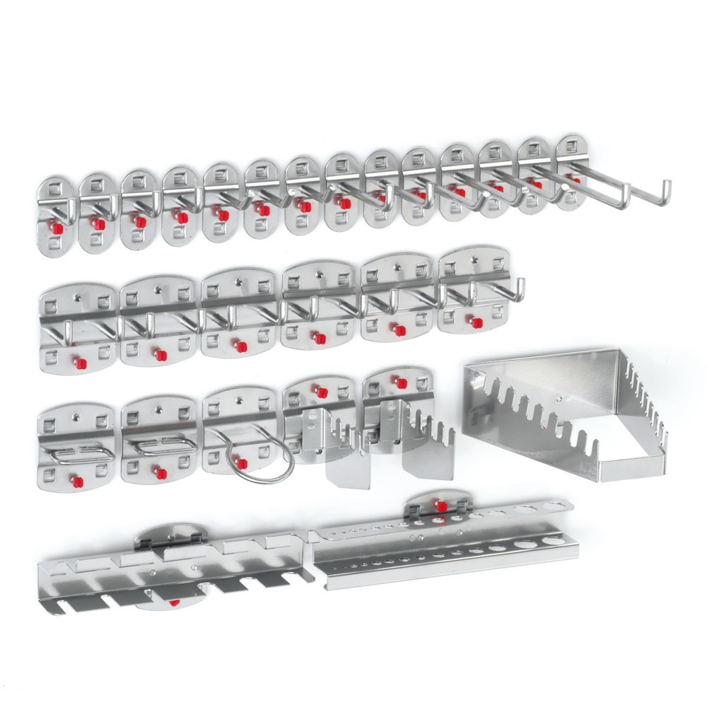 Produktabbildung Nr. 1: Kappes RasterPlan Hakensortiment, alufarben, 28-teilig