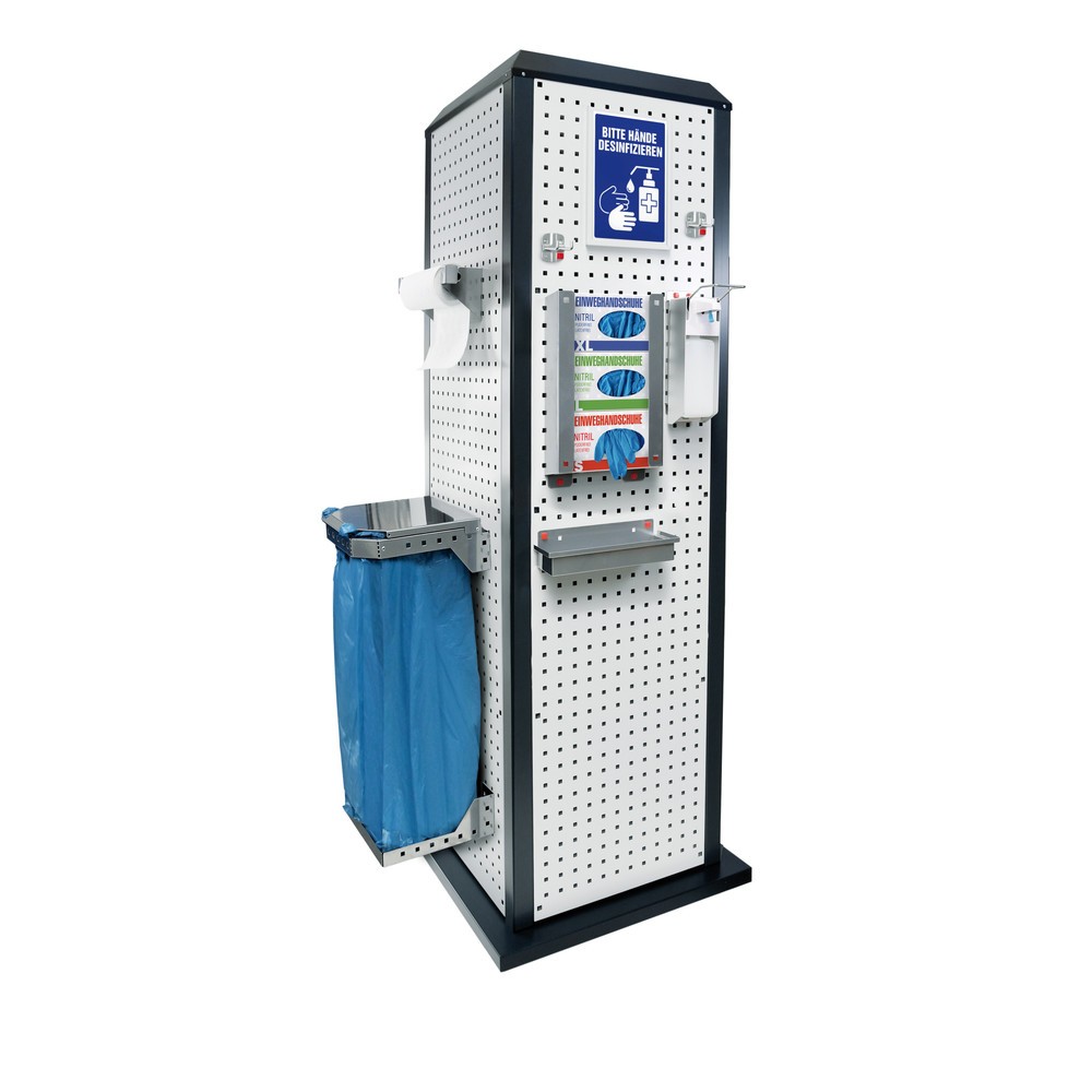 Illustration du produit: Kappes RasterPlan® Station d’hygiène, fixe, sans porte, HxlxP 2 015 x 700 x 700 mm, modèle 1