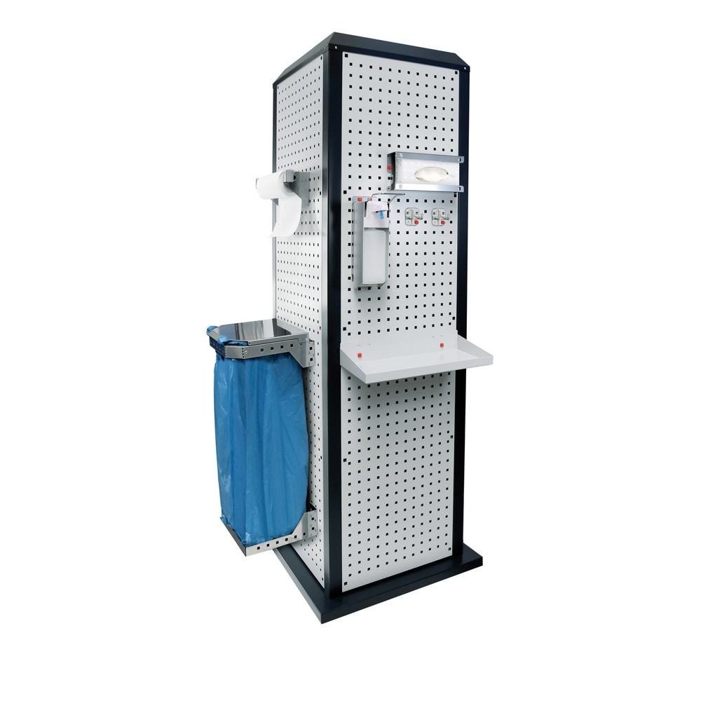 Illustration du produit: Kappes RasterPlan® Station d’hygiène, fixe, sans porte, HxlxP 2 015 x 700 x 700 mm, modèle 3