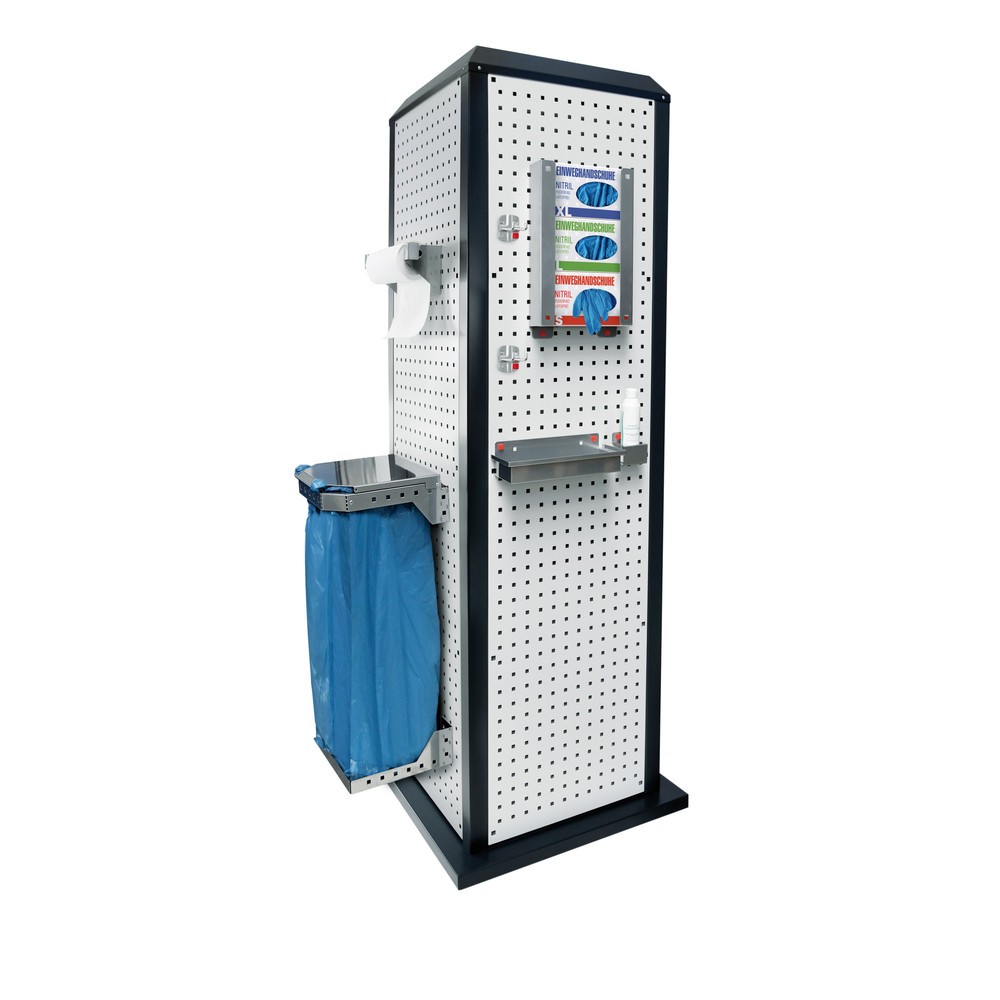 Illustration du produit: Kappes RasterPlan® Station d’hygiène, fixe, sans porte, HxlxP 2 015 x 700 x 700 mm, modèle 2