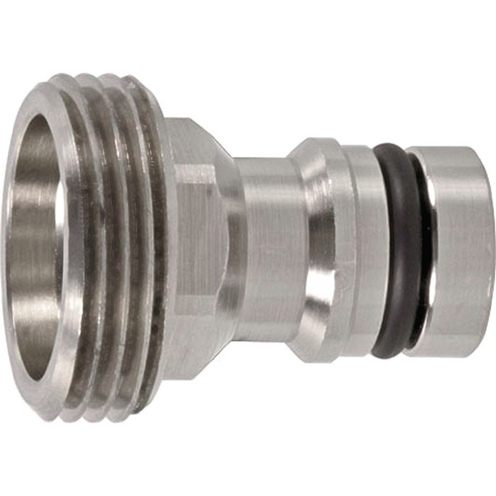 Produktabbildung: KARASTO Gerätestecker GEKA plus-Stecksystem, Messing vernickelt, SB, Aussengewinde 3/4 ″