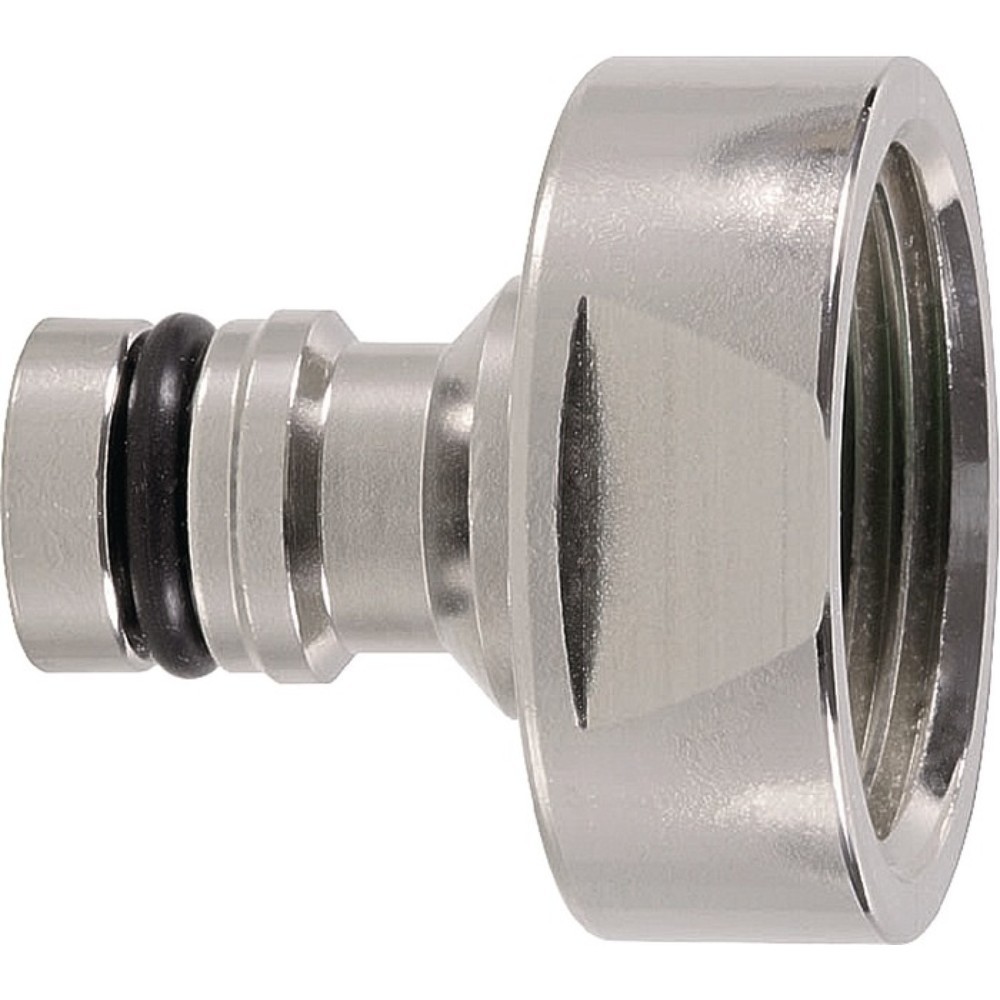 Produktabbildung: KARASTO Hahnstecker GEKA plus-Stecksystem, Innengewinde G 1 ″, Messing vernickelt, SB