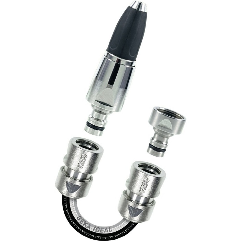 Produktabbildung: KARASTO Starterset GEKA plus-Stecksystem, Messing vernickelt, SB