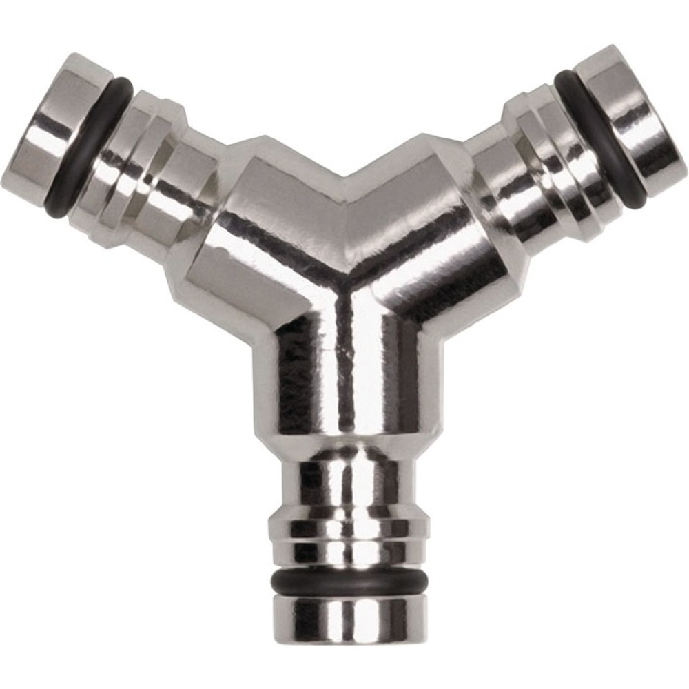Illustration du produit: KARASTO Y-Abzweigstecker GEKA plus-Stecksystem, Messing vernickelt, SB