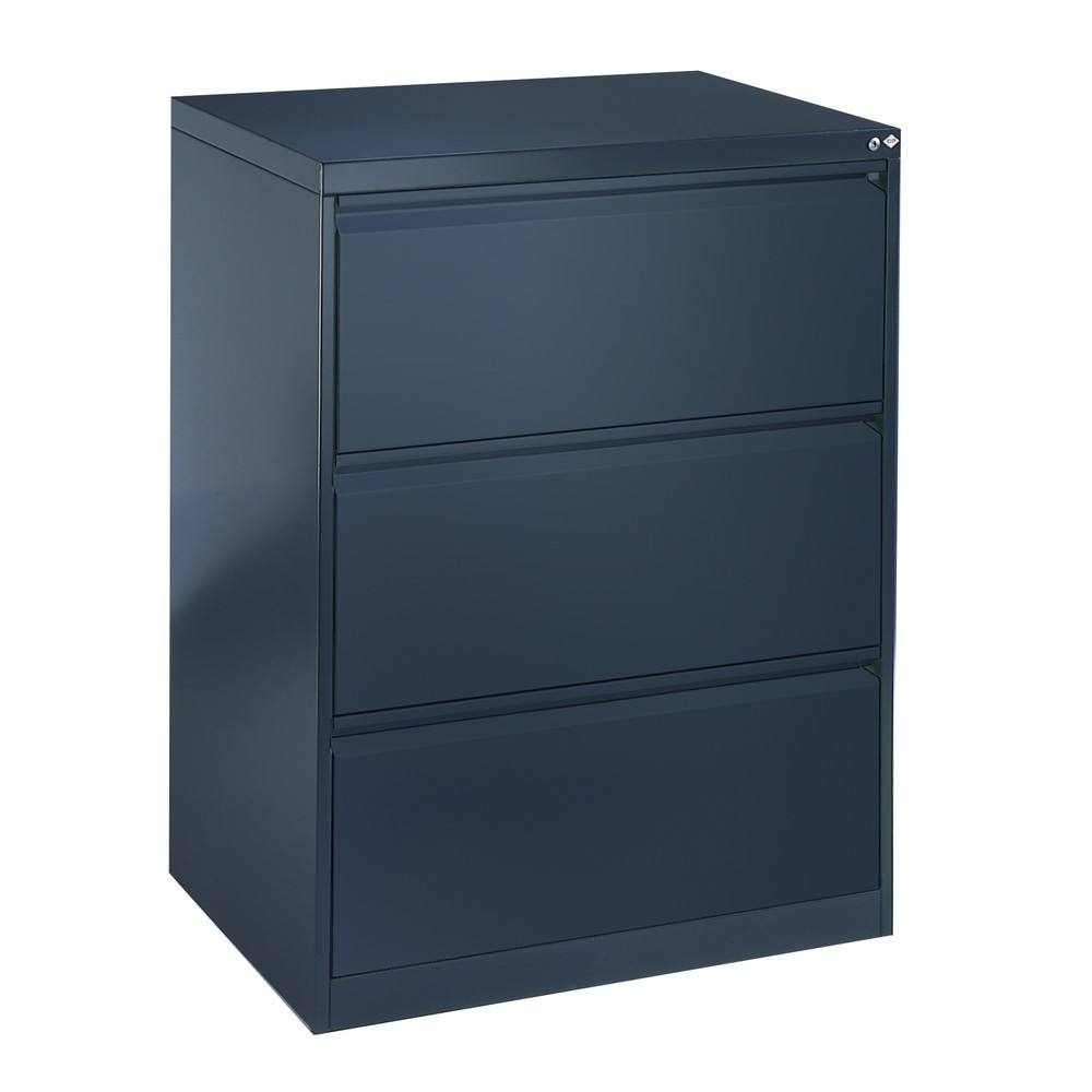 Produktabbildung Nr. 3: C+P Kartei- und Hängeregistraturschrank, 2-bahnig, 4 Schubladen, lichtgrau
