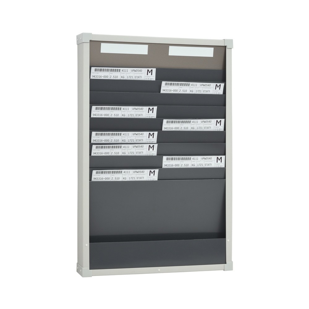 Produktabbildung: EICHNER Karten-Sortiertafel, 2 Reihen je 10 Fächer, HxB 750 x 490 mm