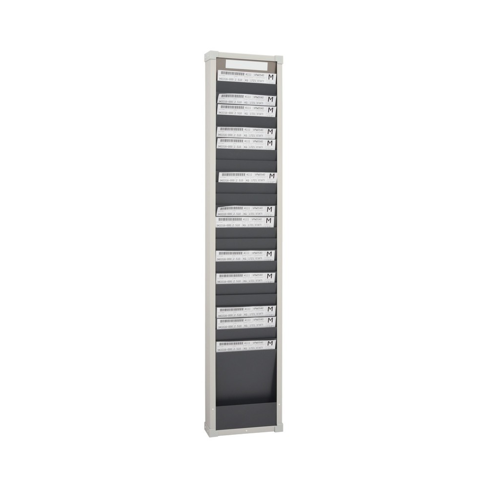 Produktabbildung: EICHNER Karten-Sortiertafel, 1 Reihe, 25 Fächer, HxB 1.350 x 260 mm