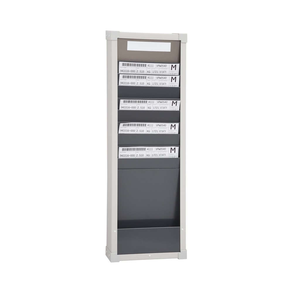 Produktabbildung: EICHNER Karten-Sortiertafel, 1 Reihe, 10 Fächer, HxB 750 x 260 mm