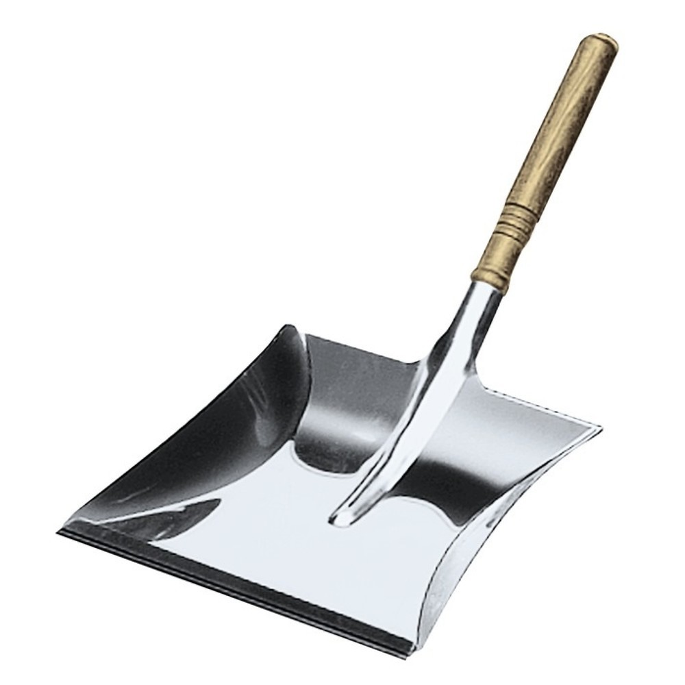 Produktabbildung: Kehrschaufel m.Holzgriff VA Bl.L220xB230mm