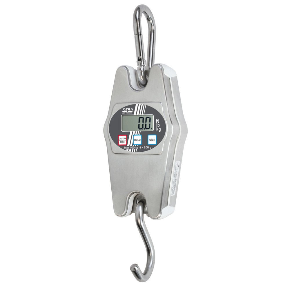 Illustration du produit: KERN Balance suspendue en acier inoxydable, plage de pesée 100 kg max.