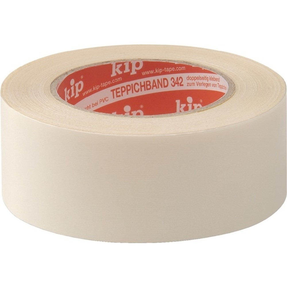 Illustration du produit: KIP Bande de moquette tissée 342, blanc, longueur 25 m largeur 50 mm, rouleau