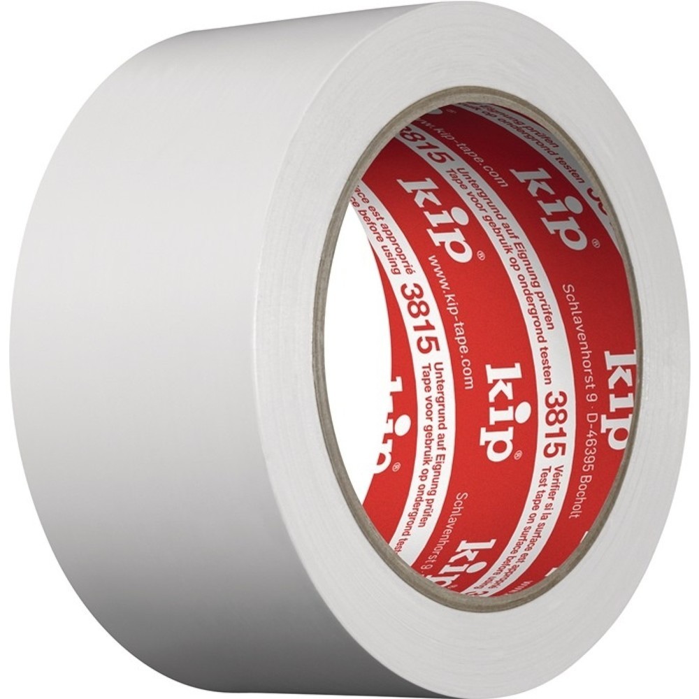 Produktabbildung: KIP PVC Schutzband 3815, Länge 33 m Breite 50 mm, weiss, Rolle