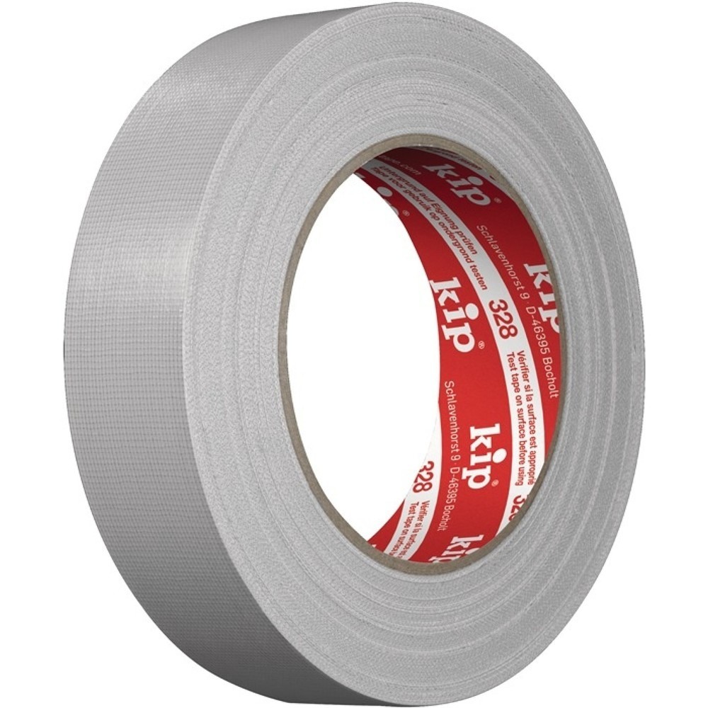 Illustration du produit: KIP Ruban toilé Extra 328, longueur 25 m largeur 30 mm, gris clair, rouleau