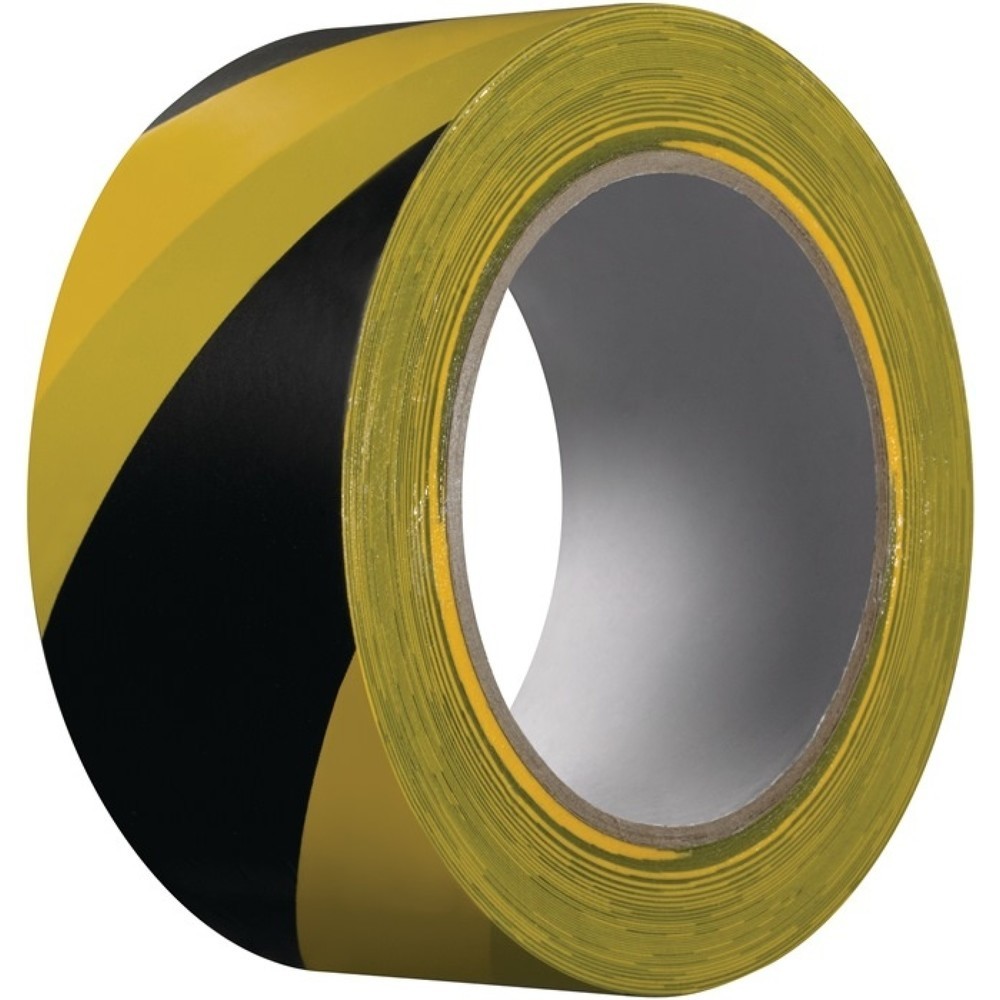 Illustration du produit: KIP Warnband Extra 339, schwarz/gelb, PVC, Rolle, Länge 33 m Breite 50 mm