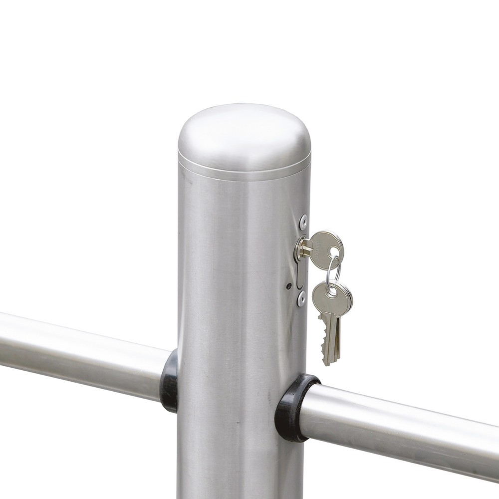 Produktabbildung Nr. 2: Kipp-Sperrbügel Edelstahl, abschliessbar, Höhe 630 mm