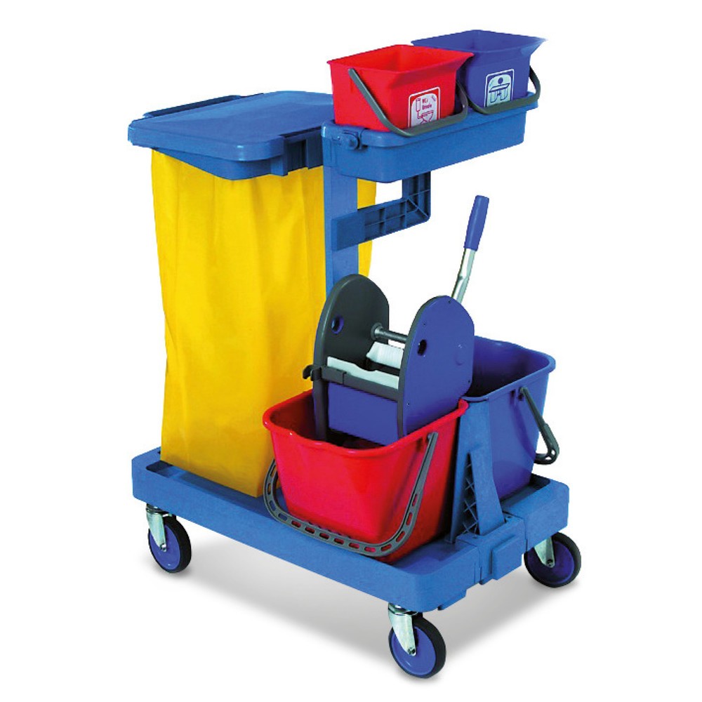 Illustration du produit: Chariot-système Harema®, seaux 2 x 9 litres + 2 x 15 litres