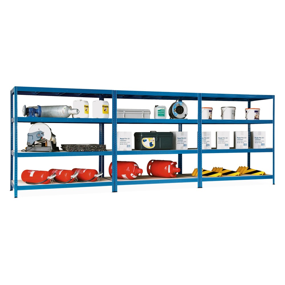 Illustration du produit: Kit complet de rayonnage grande porte, 3 champs, H x l xP 2 000 x 4 500 x 800 mm