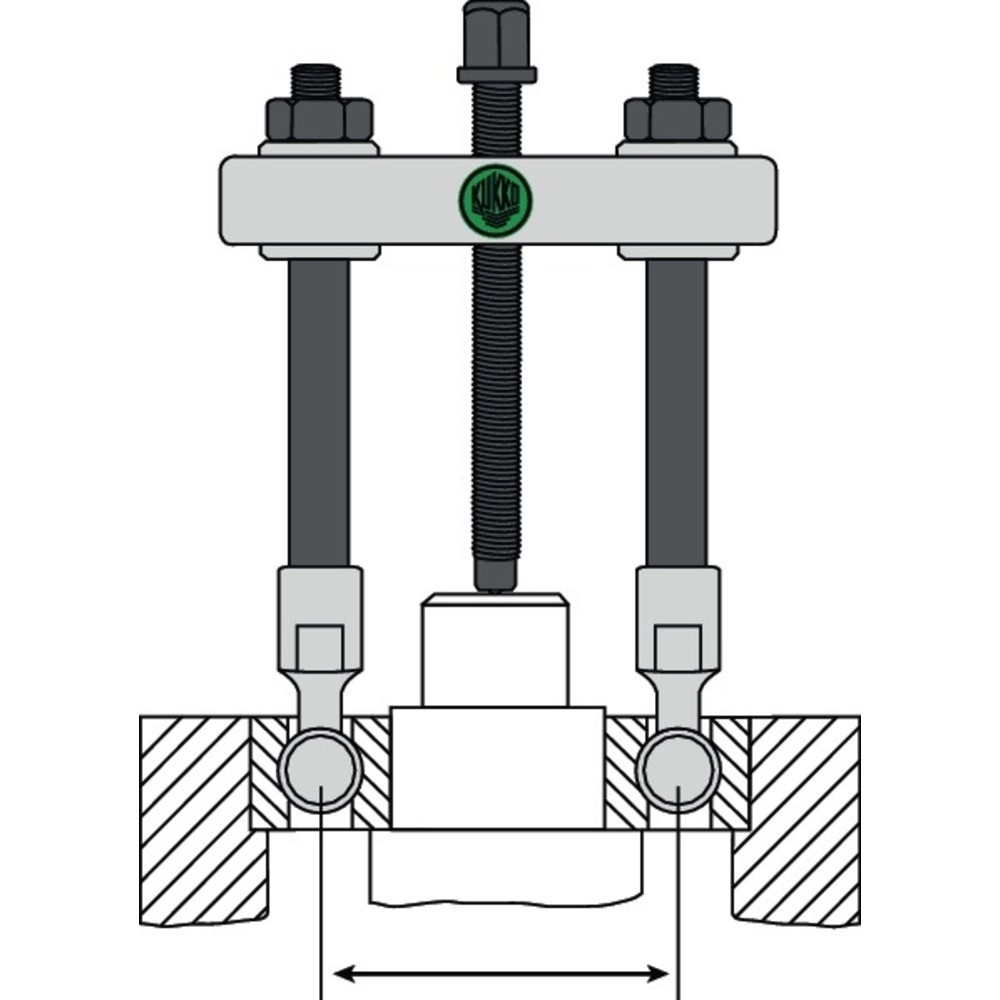 Produktabbildung Nr. 6: Jeu d'extracteurs pour roulem. à billes 69 7 pièces plage de serrage 35-120 mm K