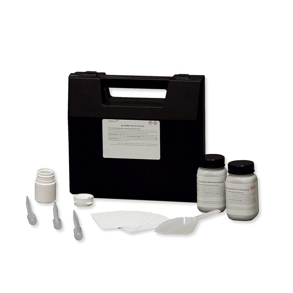 Illustration du produit: Kit d’intervention en cas de déversement avec absorbeur de mercure, carton