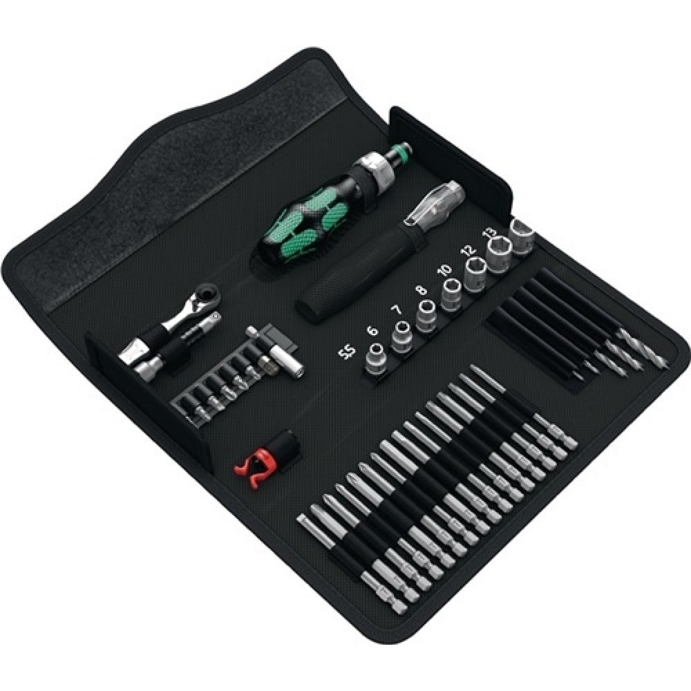 Illustration du produit: Jeu d'outils KK H1 41 pièces construction bois pochette pliable WERA