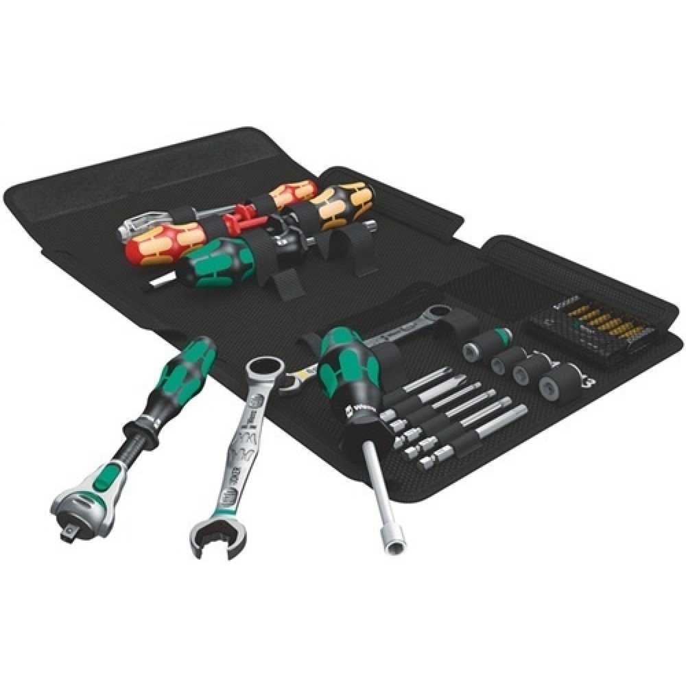 Illustration du produit: Jeu d'outils KK SH 1 25 pièces sanitaire pochette pliable WERA