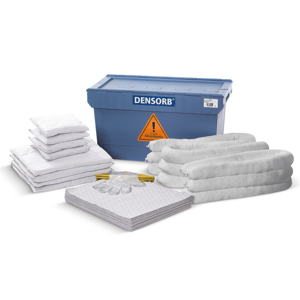 Illustration du produit: Kit de remplissage pour kit d’urgence en boîte de transport, huile, capacité d’absorption 110 l