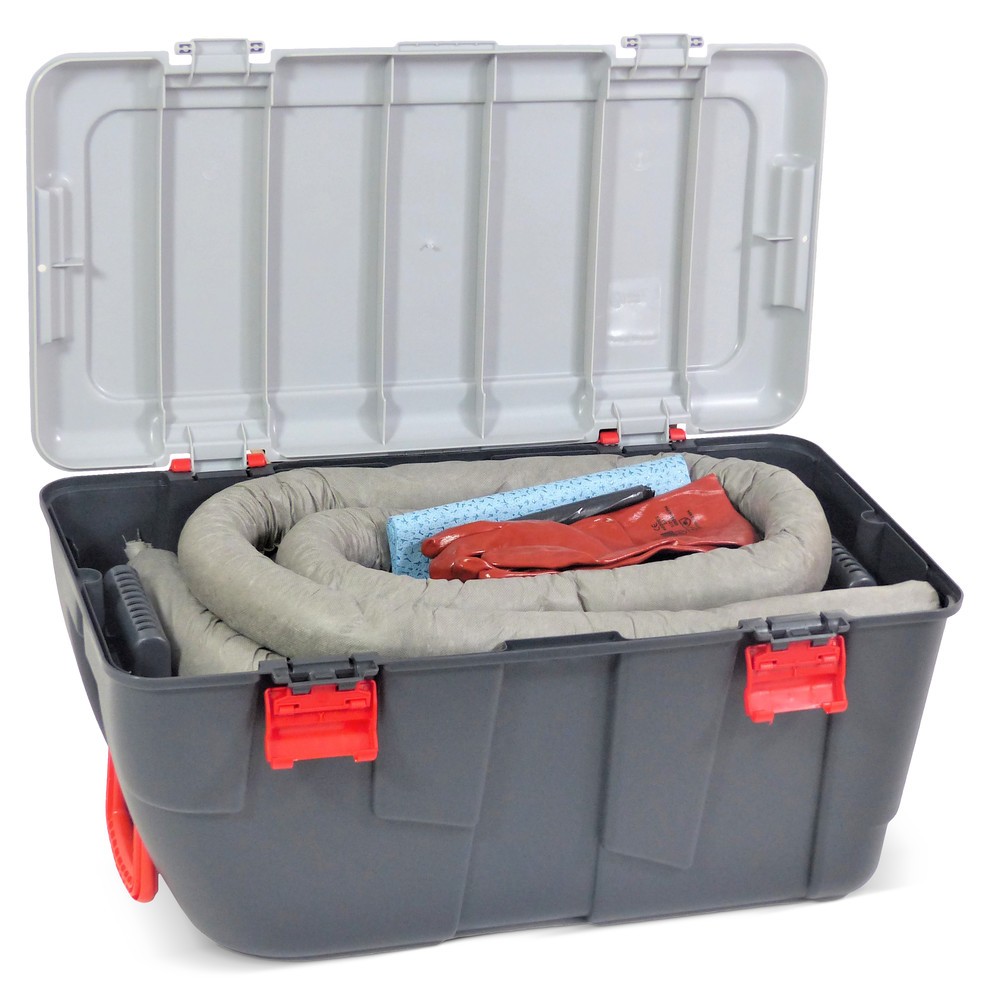 Produktabbildung Nr. 2: Kit d’urgence Universal, capacité d’absorption 75 litres, valise à roulettes