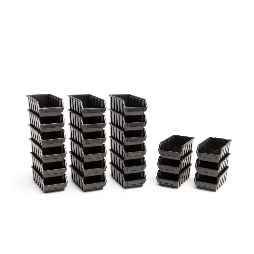 Produktabbildung Nr. 9: Lot de bacs à bec HEMMDAL XL, HxlxP 126 x 170 x 240 mm, noir, 10 pcs/UV