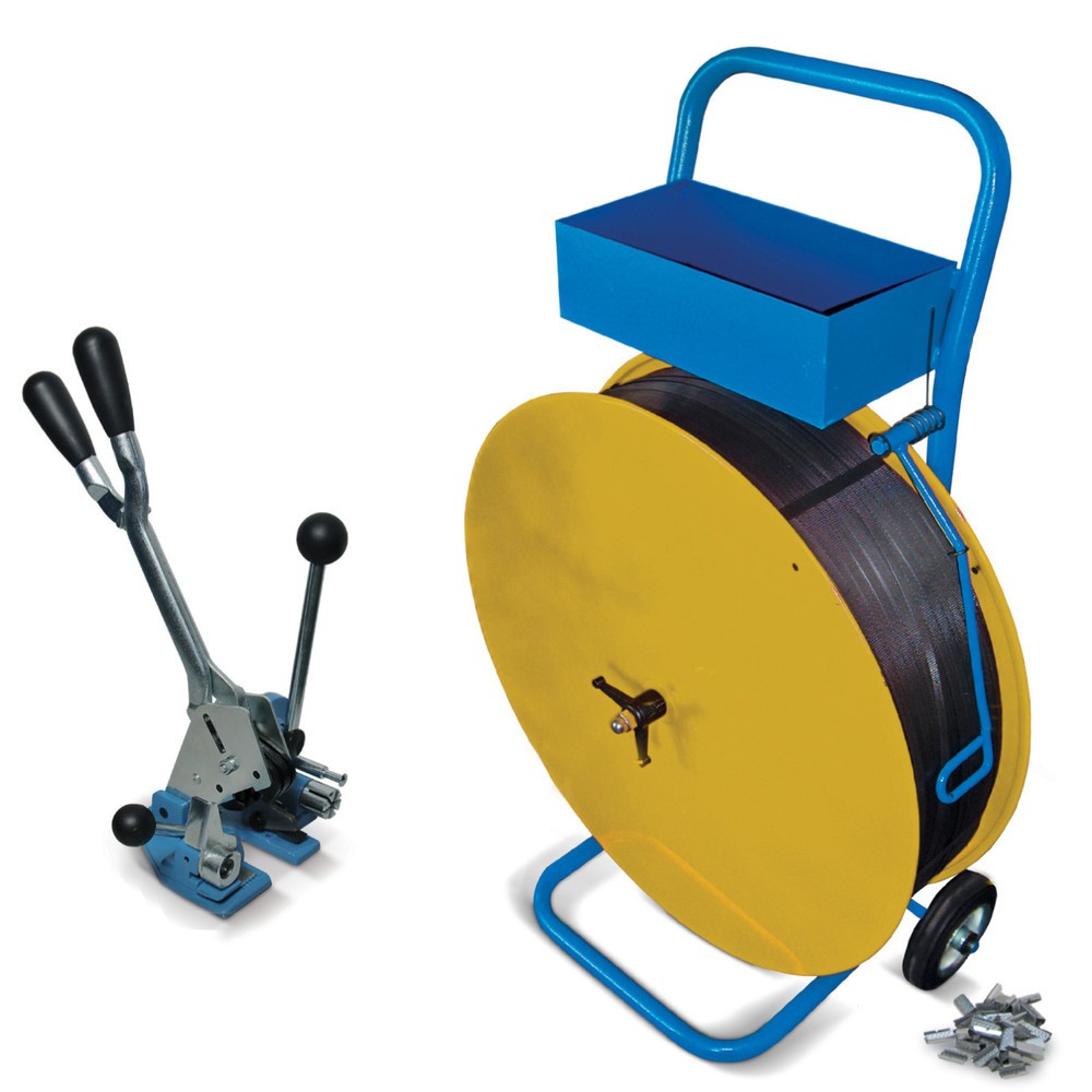 Produktabbildung Nr. 1: Kit de cerclage Komfort pour feuillard PET et PP, pour largeur de feuillard 16 mm