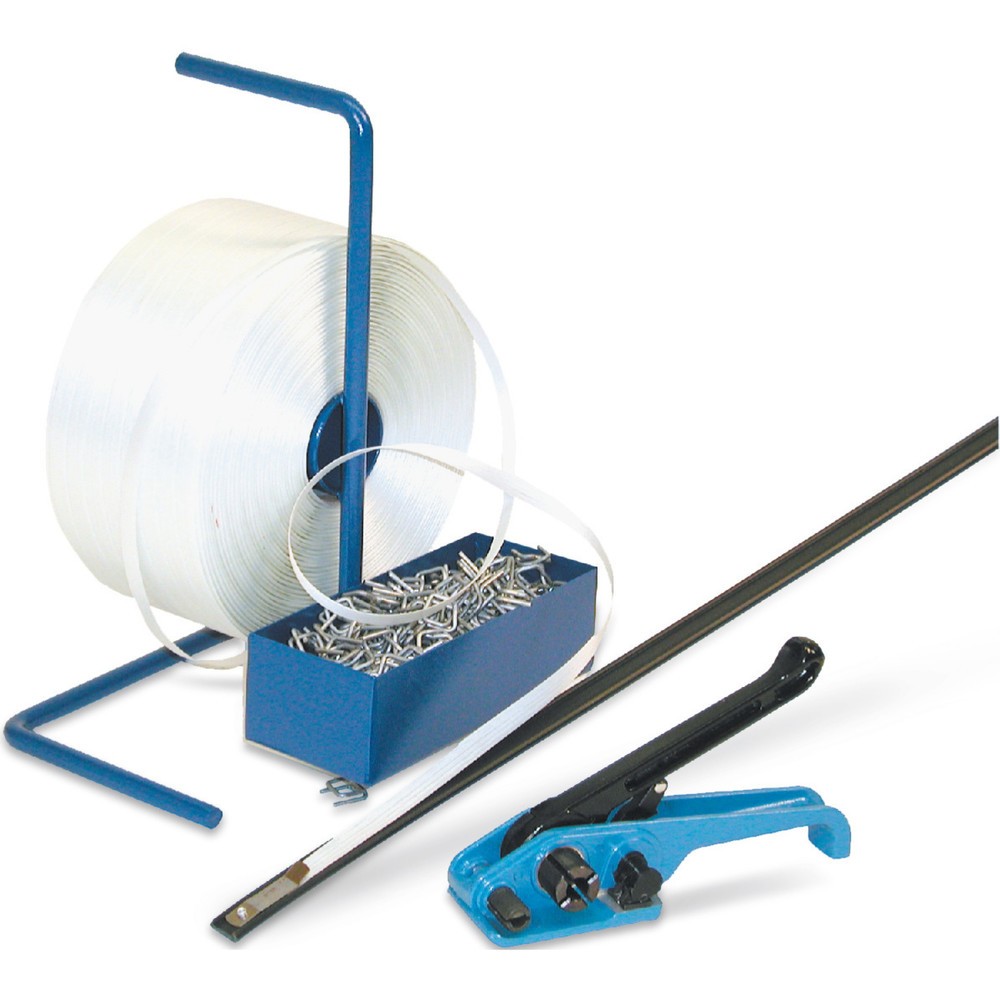 Illustration du produit: Kit de cerclage Universal pour feuillard en PET, pour largeur de feuillard 16 mm