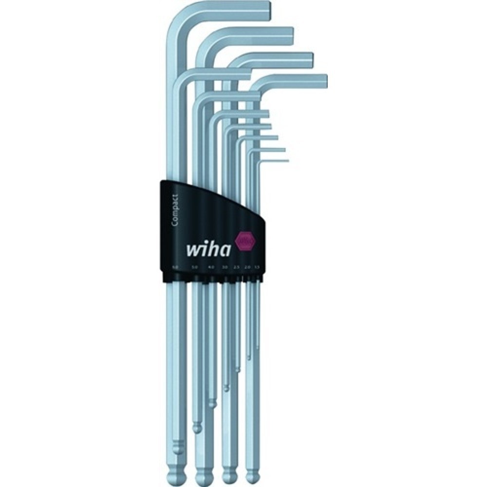Illustration du produit: Jeu de clés mâles coudées 369 H11 11 pcs. support compact SW 1,5-10 mm long tête