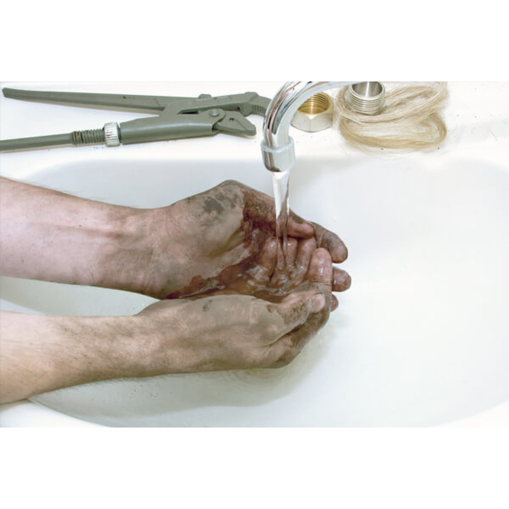 Produktabbildung Nr. 3: Kit de démarrage BIO-CIRCLE Crème nettoyante pour les mains avec support mural et distributeur