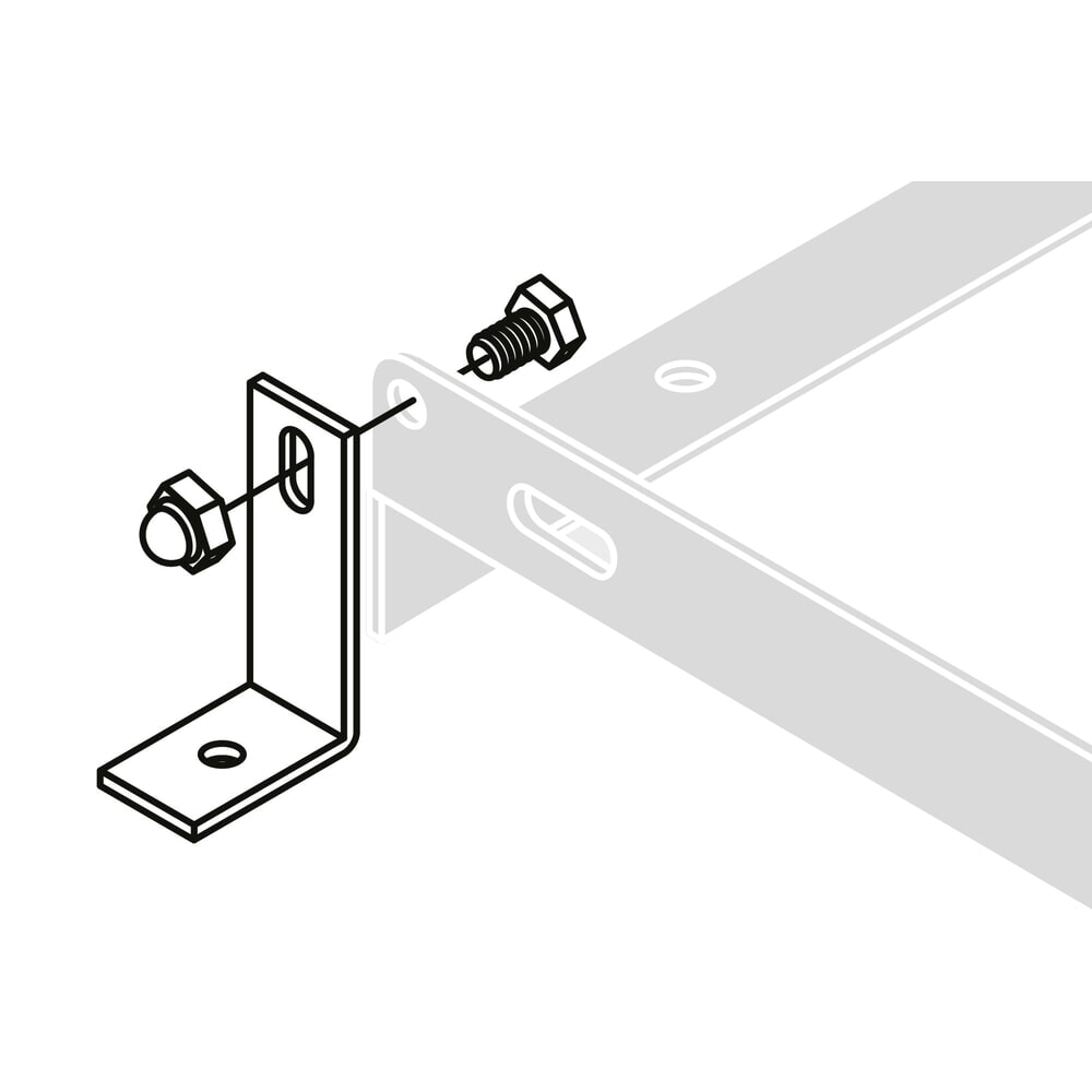 Illustration du produit: Kit de montage au sol pour le repassage, le support et le parker