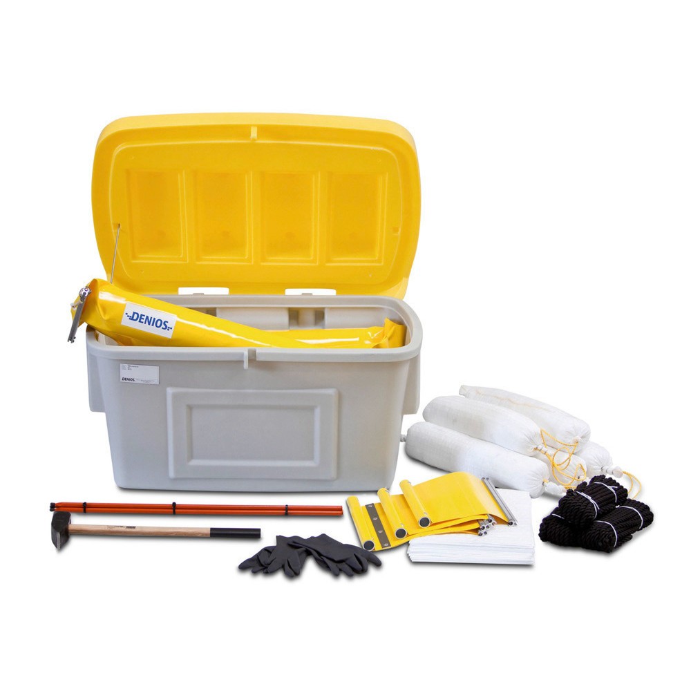 Illustration du produit: Kit de pare-huile professionnel, compris 2 serrures à dégagement rapide de 5 m et des liants