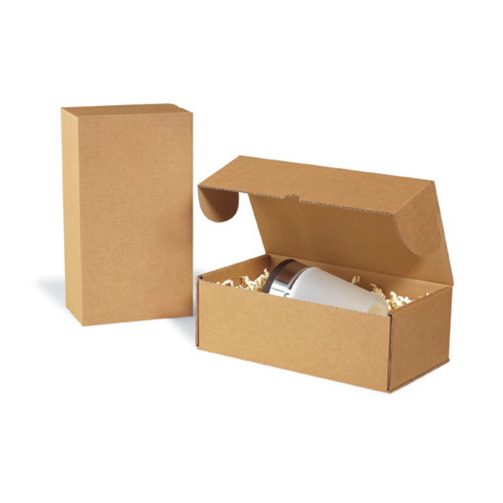 Produktabbildung: Klappschachtel, 1-wellig, HxBxT 91 x 265 x 155 mm, braun, für DIN A5, 50 Stk/VE