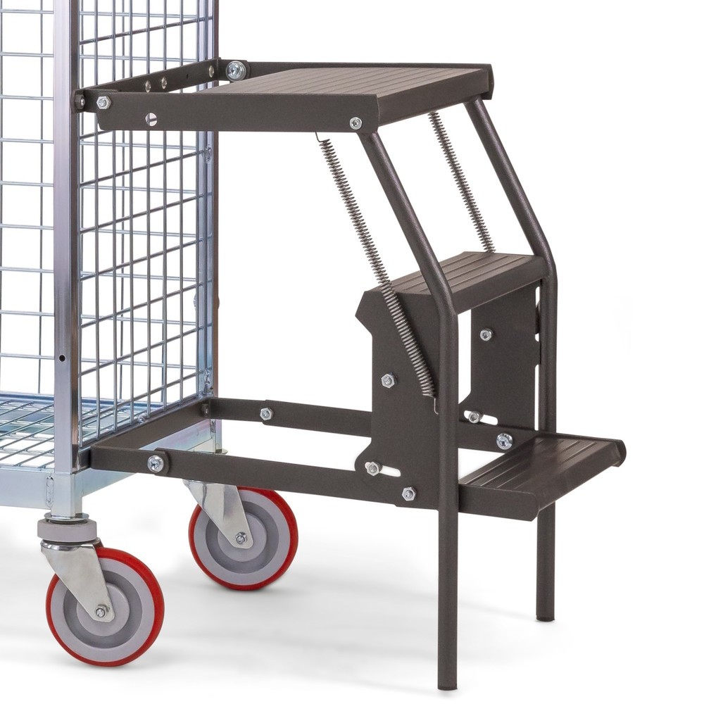 Produktabbildung: Klapptritt-Erweiterungs-Set für Ameise® Kommissionierwagen AK-XL, inkl. Griffe
