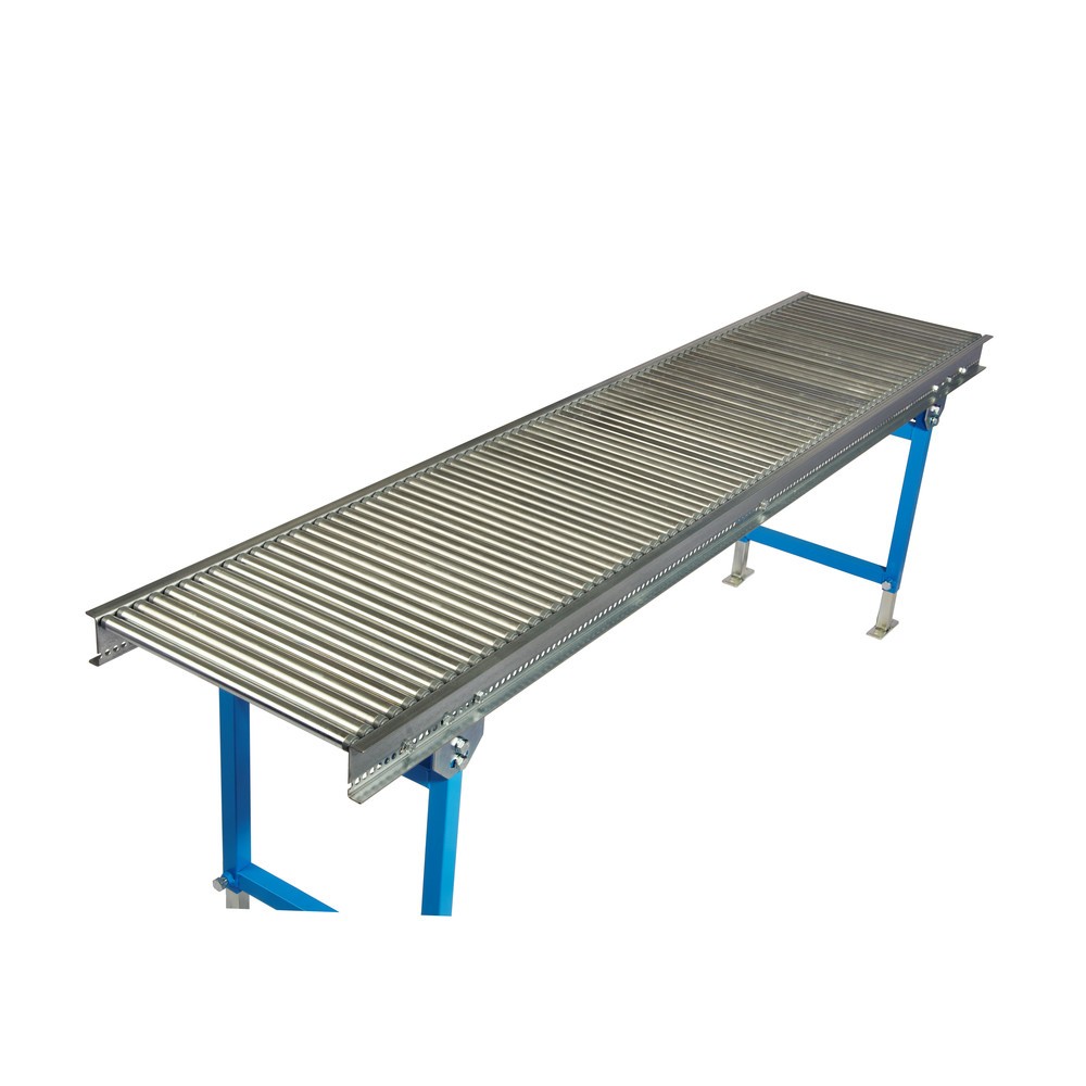 Produktabbildung Nr. 2: Klein-Rollenbahn, Stahlrohrrollen, Federachse, Ø 20 mm, LxB 2.000 x 500 mm